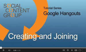 Creating and Joining Google Hangouts